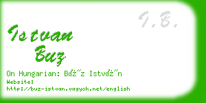 istvan buz business card